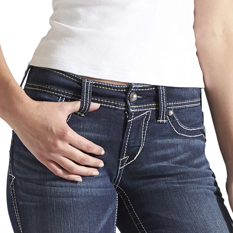 Ariat Women's R.E.A.L. Mid Rise Stretch Whipstitch Boot Cut Jean (10014022) 5 Ariat Women's R.E.A.L. Mid Rise Stretch Whipstitch Boot Cut Jean (10014022) - Image 5