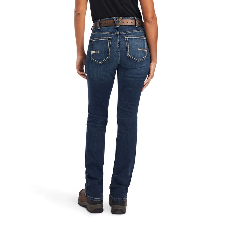 X Ariat Women's Rebar Perfect Rise Riveter Straight Jean (10041068) 4 X Ariat Women's Rebar Perfect Rise Riveter Straight Jean (10041068) - Image 4