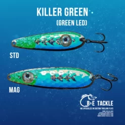 B&E LED STD SPOON 3 3/4" -go fishing 2021 KILLER GREEN 510x510 1