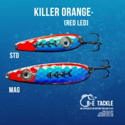 B&E LED STD SPOON 3 3/4" -go fishing 2021 KILLER ORANGE 510x510 1