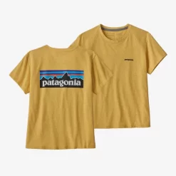 Patagonia Women's P-6 Logo Responsibili-Tee -go fishing 37567 SUYE