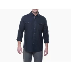 KUHL MEN'S DESCENDR™ FLANNEL (7244) -go fishing 7244 descendr ls mutiny blue front
