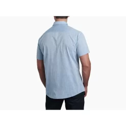 Kuhl Men's Karib Stripe Short Sleeve Shirt -go fishing 7460 karib stripe horizon blue back pdp photo