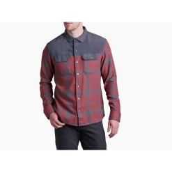 Kuhl Men's Inquisitr Long Sleeve Shirt (7471) 7 Kuhl Men's Inquisitr Long Sleeve Shirt (7471) -go fishing 7471 inquisitr ls red cinder front pdp photo