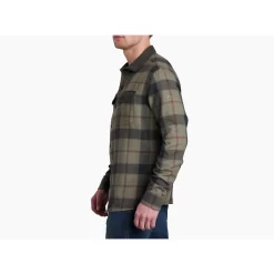 KUHL Men's Khaos Flannel (7487) -go fishing 7487 khaos flannel green acres side