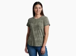Kuhl Women's Konstance SS Shirt -go fishing 8478 konstance ss sage print front pdp photo