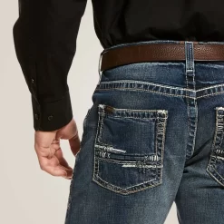 Ariat Men's M5 Slim Stretch Adkins Stackable Straight Leg Jean (10030275) -go fishing AriatM5StrectchAdkinsJeans2