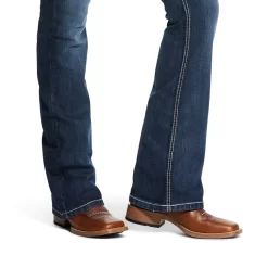 Ariat R.E.A.L. Mid Rise Arrow Fit Stretch Shayla Boot Cut Jean (10030259) -go fishing AriatMidRiseArrowFit3