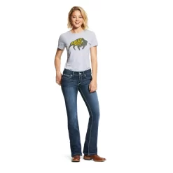 Ariat R.E.A.L. Mid Rise Arrow Fit Stretch Shayla Boot Cut Jean (10030259) -go fishing AriatMidRiseArrowFit5