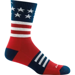 DARN TOUGH MEN's CAPTAIN STRIPE MICRO CREW LIGHT CUSHION (1976)