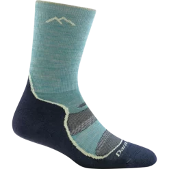 Darn Tough Women's Light Hiker Crew Cushion Socks (1967) -go fishing Darn Tough Light Hiker Crew Cushion Socks 1967 Socks Darn Tough L Aqua 3