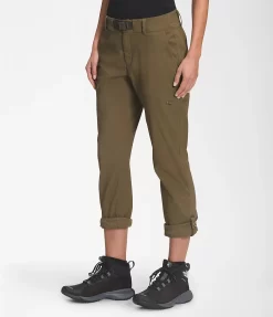 The North Face Women's Paramount Mid-Rise Pants -go fishing NF0A4ASF 37U modelalt1