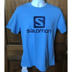 Salomon Men's Outlife Logo Short Sleeve Tee -go fishing Salomon Mens Outlife Logo Short Sleeve Tee Shirt Salomon XS Little Boy BlueAstral Aura 4 scaled
