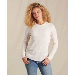 Toad&Co Women's Foothill Pointelle Long Sleeve Crew