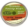 Torpedo Trolling Wire 7-Strand 1000 Ft Smoke