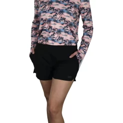 Aftco Women's Sirena Shorts -go fishing W201 BLK 5 2048x2048 1307a977 7d34 40df bf4a d53f12288bcb